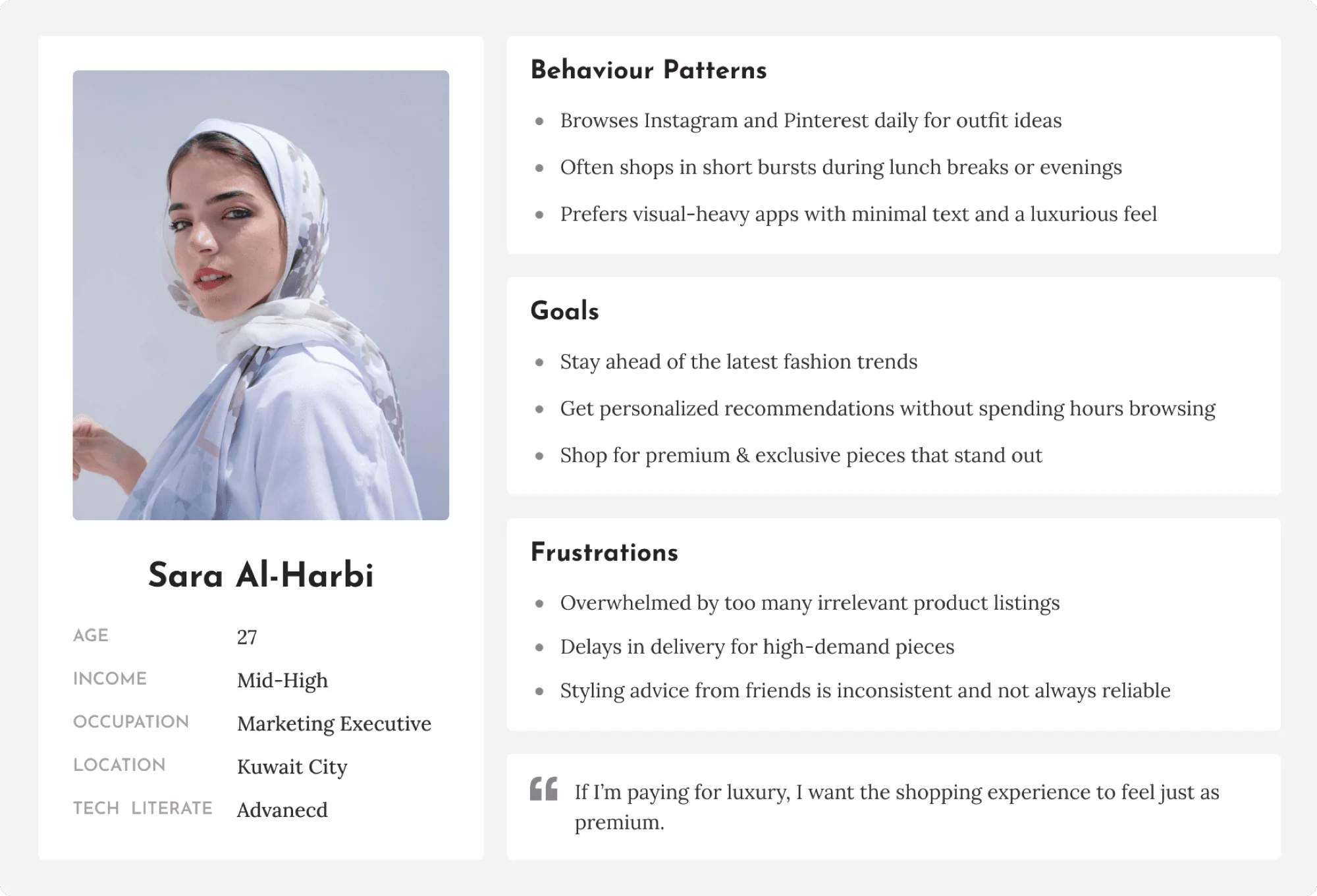 Buyer persona